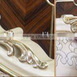 European Style Palace Princess Living Room Sofa Set, Elegant Purple Solid Wood With Leather Furniture Sofa (BF01-ML036) thumbnail-6