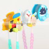 Q054 Soft Silicone Cartoon Small Animal Sucker Single Toothbrush Holder thumbnail-3