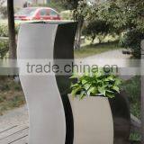 FO-9008 S-Type Stainless Steel Plant Pots thumbnail-1