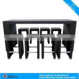 Outdoor High Bar Counter Cocktail Rattan Bar Table Furniture thumbnail-3