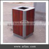 Arlau Outdoor Wpc Park Garbage Can Wood thumbnail-1