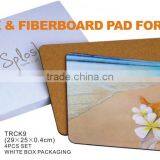 Personalised Seascape Wood Table Mat Set thumbnail-1