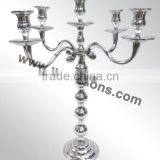 Nickel Plated Candelabra, Aluminum Candelabra 3 Arms and 5 Arms Silver Candelabra thumbnail-2