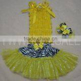 HOT!baby Girls Zebra Glitter Tulle Skirts Chiffon Skirts Matched Glitter Top Set for Kids Many Colors thumbnail-1