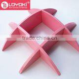 Home Wall Decor Cross Shelving Display New Intersecting Floating Shelf for Living Room thumbnail-4