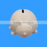 Wholesale Unpainted Ceramic Bisque Piggy Bank thumbnail-1