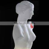 White Marble Naked Lady Bust Sculpture thumbnail-1