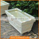 Latest Outdoor Decorative Fiberglass Giant Flower Pot thumbnail-3
