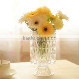 clear simple crystal glass vase for wedding gift nice vase