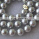 Latest Designs 6-7mm Grey Akoya Pearl Necklace thumbnail-2