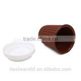 350ml Eco Silicon Travel Coffee Tea Mug Cup Lid Portable Cup thumbnail-1