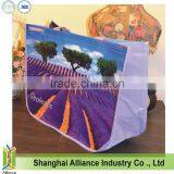 Lavender Picture Printing Fashion Durable PP Woven Bag With Round Corner thumbnail-1