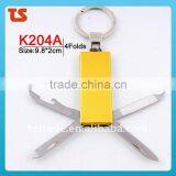2014 Mini Multi Cute Design LED Metal Utility Keychain Gift Knife K204A