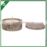 Multi Sizes of Scented Candle in Marble Vessel With Lid thumbnail-1