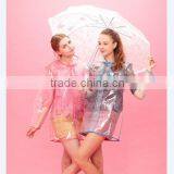 Waterproof Transparent Plastic Raincoat thumbnail-1