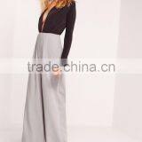 2017 Casual Loose Wide Leg Pants Pleat Front Wide Leg Pants Grey Ladies Wide Leg Pants thumbnail-2