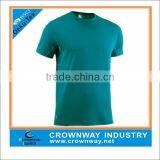 Quick Dry Wick Mens Rounded Hem Sports Polyester T Shirt