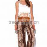 New Style Fashion Animal Print Boho Wide Leg Women's Pants thumbnail-2