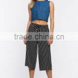 Summer Stripe New Model Culottes Pants Fashion Deisgn thumbnail-2
