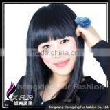 CX-A-64D Flower Rex Rabbit Fur Girl Cute Ball Rings thumbnail-2