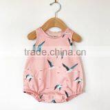 2017 New Arrival Custom Newborn Girl Cute Fashion Rompers Kid Bodysuit Clothing Pink Wholesale OEM Baby Animal Romper thumbnail-3