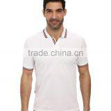 2015 Latest Custom Short Sleeve Mens Fancy Embroidered Polo Shirt, Ribbing Embroidered Polo Shirt thumbnail-1