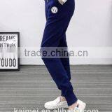 2017 wholesale oversize life gym good quality comfortable jogging pants woman CVC(60/40)