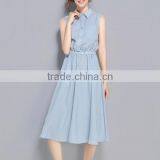 Zm35717a Women Clothing 2017 Casual Sleeveless Long One Piece Dress thumbnail-5