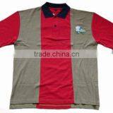 Fashion Stripe Pique Polo Shirts for Men & Women thumbnail-1