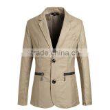 1pc Hot Sale With Zipper Pattern Turn Down Callor Long Sleeve Cotton and Polyester Bussiness Blazer thumbnail-4