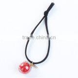 Glass Hair Ties Ball Black Red Rhinestone thumbnail-1