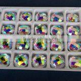 Crystal AB Round Shiny Glass Flat Back Rhinestone Crystal Stone thumbnail-1