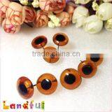 12mm Wool Needle Felted Animal Doll Black Tea Toy Glass Eyes thumbnail-3