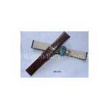 Black, D.brown, Tan, Red, Blue Lizard Leather Watchband, Leather Watch Wrist Strap thumbnail-1