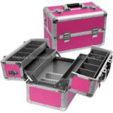 Popular Aluminum Makeup Train Case (HB-3210)