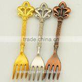 Flower e Vintage Retro Fork Coffee Spoon /ht Zinc Alloy Creative Ice Cream Spoon and Fork /fancy Dessert Spoon Dinnerware