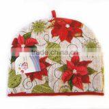 Christmas Flower Pattern Tea Cosy Heat Preservation Tea Pot Cover thumbnail-1