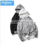 High Quality Long Sleeve Drawstring Kangaroo Pocket Fashion Contrast Color Hoodie