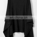 2016-2017 Fashion Design Wholesale Knitted Women Pure Wool Cashmere Poncho