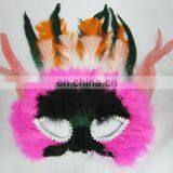 Hot Sale Carnival Costume Feather Mask CM-010 thumbnail-1