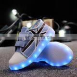 Latest Design USB Charge Children Kids Boys and Girls Light up Canvas Shoes LED Shoes thumbnail-5