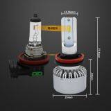 H11/H8/H9 LED Headlight Bulbs Conversion Kit, DOT Approved, Canbus CSP Chips Low Beam/Fog Light Bulb- 6000LM 6000K Xenon White thumbnail-2