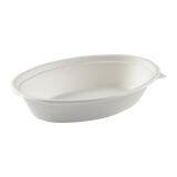 Disposable Oval Bowls: 20oz Compostable Heavy Molded Fiber Oval Bowl SS-SBB820 thumbnail-2