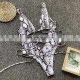 Leopard One Piece Transparent Bathing Suit Woman Swimming Bikini Girls Swimwear thumbnail-6