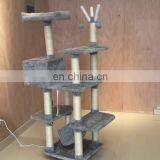 Quick Order Cats Kittens Fun Furniture Condos Wall Pet Cat Scratcher Tree Tower With Balls and Hammock thumbnail-1
