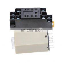 H3Y-2 DC 12V 24V /AC 110V 220V Delay Timer Time Relay 5A 0 - 30 SEC With Base thumbnail-4