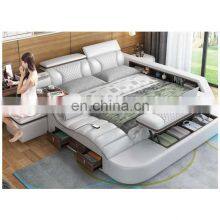 New Design Modern Furniture Multifunction Message Tatami Bed Smart Beds With Wireless Speaker Adjustable Wedding Bedding Room thumbnail-1