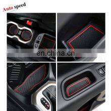 Door Mats Gate Slot Mat Cup Pads Red 16PCS FFor Jeep Wrangler JK thumbnail-2