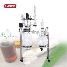 10l 100L 100 Liter Chemical Crystallization Jacketed Glass Filter Continuous Stirred Tank Reactor