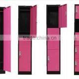 (DL-SL1)China Manufacturer Folding Colorful 4 Tier Steel Lockers Storage Locker for Employee/vertical 4 Door Steel Metal Locker thumbnail-4